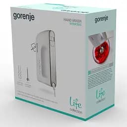 Міксер ручний Gorenje 550Вт насадки-4 вінчика + блендер турборежим білий - мініатюра 6