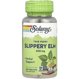Кора червоного в’язу Solaray Slippery Elm Bark 400 мг 100 веганських капсул