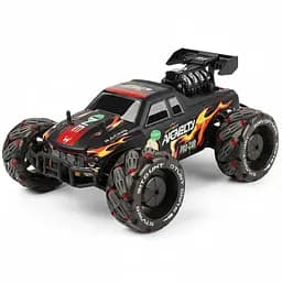 Радіокерована трюкова машина RQ 3040-01, роликові колеса, акумулятор 3.7V, пульт 2.4G, світло, звук, музика, Червона