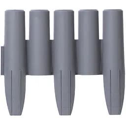 Забор декоративный Prosperplast Palisada, светло-серый, 2.7 м