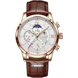 Наручний годинник чоловічий Lige Signature Золотий (2571)