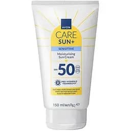 Сонцезахисний крем Avon для обличчя і тіла для чутливої шкіри SPF 50 150 мл