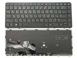 Клавіатура для HP EliteBook 840 G1, 850 G1, 840 G2 (RU Black з підсвічуванням, без Поінтстика!) Оригінал.