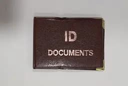 Обложка кожзам на документ ID с вкладышем 129-Па Светло-коричневый