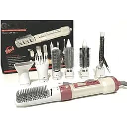 Фен-щітка-браш мультистайлер Gemei 4836 7 в 1 стайлер для укладки, накрутки та розчісування волосся