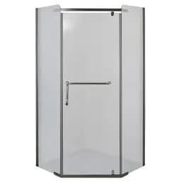 Душевая кабина с низким поддоном Mixxus Lines SCT01-90x90x198-TR прозрачное стекло 6 мм graphite MI6914, Универсальная, прозрачная, графит