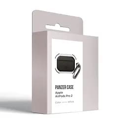 Чохол для навушників Apple AirPods Pro 2 2022, білий, Panzer, протиударний захисний кейс з TPU та полікарбонату, посилені стінки, захист від подряпин, пилу та ударів, легкий та компактний, з карабіном для кріплення, ArmorStandart (ARM82753) - мініатюра 2