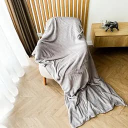 Плед LeLit гладкофарбований 180х200 см сірий (le2000000276762) - мініатюра 7