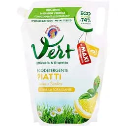 Засіб для ручного миття посуду ChanteClair Vert Лимон та Базилік дой-пак 1.5 л