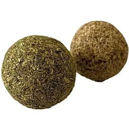 Іграшка для котів Croci Euphoria Ball Куля з котячої м'яти та сріблястої лози 2 шт.