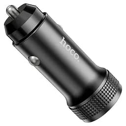 Автомобильный зарядный адаптер быстрой зарядки HOCO Z49B Level 2 port car charger 38W черный