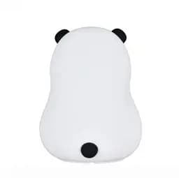 Нічник дитячий силіконовий Панда LOSSO світлодіодний світильник RGB 1200 мАч White (18966) - мініатюра 2