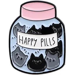 Значок Банка з котиками Happy Cat Bottle 3 см CH P CHP