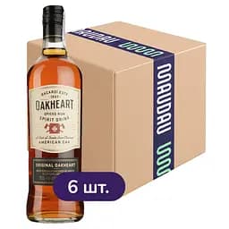 Спиртний напій на основі рому Oakheart Original 35% 4.2 л (0.7 л x 6 шт.)