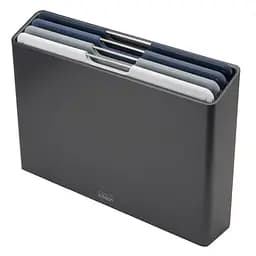 Набір обробних дощок Joseph Joseph Folio Steel з кейсом для зберігання темно-сірий (60184)