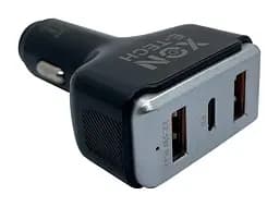 Автомобильное зарядное устройство XON MaxCharge Type-C 75W (Type-C PD30 + 2 x Type-A 15V/1.5A) Black (CM2A1C75WB 3517)