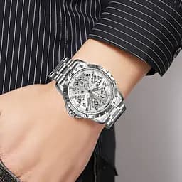 Наручний годинник чоловічий 9337SISI Silver Skmei acs0030893 - мініатюра 3