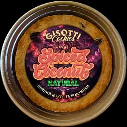 Печиво вершкове Gisotti "Пряний кокос та родзинки" натуральне 330 г