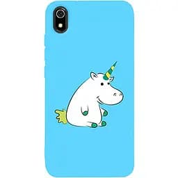 Чохол-накладка Toto Matt TPU 2 mm Print Case Xiaomi Redmi 7A #1 Unicorn Circle Sky Blue