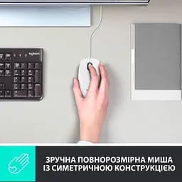 Комп'ютерна мишка Logitech M100 USB White (910-006764) - мініатюра 2