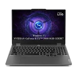 Ноутбук Lenovo LOQ 15IRX10, 15, 6 FHD 1920x1080 IPS 300 нит 144 Гц, 10- ядерный Intel Core i5- 13450HX, 48 ГБ DDR5, 256 ГБ SSD m2 PCIe, 1 ТБ SSD m2 PCIe, NVIDIA GeForce RTX 5060 8 ГБ GDDR7, Windows 11 Home, 2, 40 кг Luna Gray
