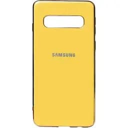 Чохол-накладка Toto Electroplate TPU Case Samsung Galaxy S10+ Yellow