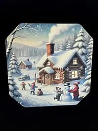 Подарункова коробка квадратна (ХДФ) 19x19x10 см. №41