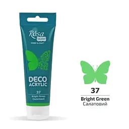 Акрил для декору Салатовий (37) матовий 75 мл Rosa Talent