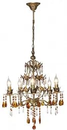 Люстра подвесная Brille хрустальная флористика E14 60W G (BCL-052S/5)