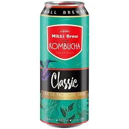 Напиток безалкогольный комбуча Mikki Brew Classic ж/б 0.5 л