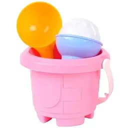 Детский набор для игры с песком ТехноК 7068TXK, 3 цвета Розовый