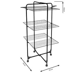 Сушарка для білизни підлогова Casa Si Athletic 3 Black (CS92185E04E) - мініатюра 3
