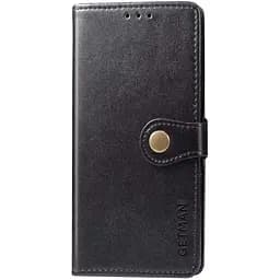 Чехол-книжка кожаный Getman Gallant (PU) для Xiaomi Redmi 9C Черный