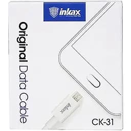 Кабель Inkax CK-31 Micro cable 1m White - мініатюра 2
