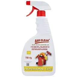 Спрей для чищення ванн San Clean Prof Line для генерального прибирання 750 г (4820003544358)