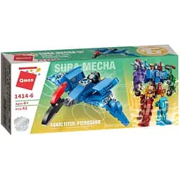 Детский конструктор Трансформер Qman 1414 робот+дино Pterosaur