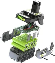 Акумулятор ONE+ RB1850X 18В 5А·год 0.7кг Ryobi hoz0014305 - мініатюра 8