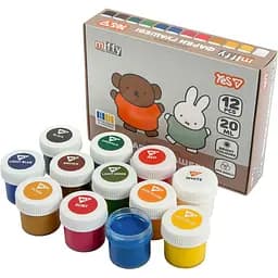 Фарби гуашеві Yes Miffy 12 кольорів 20 мл (230446) - мініатюра 3