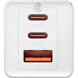 Мережевий зарядний пристрій Baseus GaN5 Pro Fast Charger 2C+U 65W + Cable USB-C White [CCGP120202] [98871] - мініатюра 5