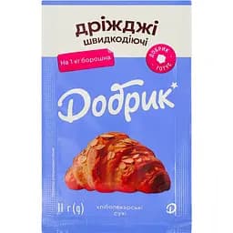 Дріжджі Добрик сухі швидкорозчинні 11 г (904257)