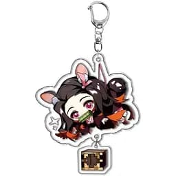 Брелок акриловий Клинок розсікаючий демонів Незуко Камадо Demon Slayer Nezuko Kamado 5 см