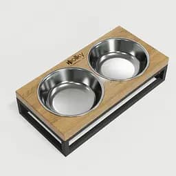 Hollky Base XS — миски на підставці для маленьких собак та котів (2 × 0,25 л) - мініатюра 9