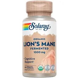 Натуральная добавка Solaray Fermented Lion's Mane Mushroom, 60 вегакапсул