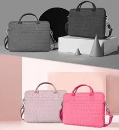 Сумка для ноутбука Wiwu Cosmo Slim Case for MacBook 13.3" / 14" Pink [6957815515905] [79314] - мініатюра 3