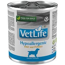 Вологий корм для собак Farmina Vet Life Hypoallergenic Fish&Potato при харчовій алергії 300 г