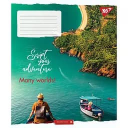 Тетрадь для записей Yes Many worlds!, A5, в клетку, 36 листов, 15 шт. (766413)