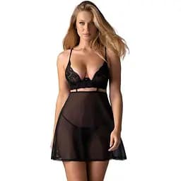 Эротический комплект Obsessive Nutris XL/2XL черный