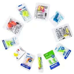 Пробный набор пенных берушей Multibrand, полный из 11-ти пар (868-02c)