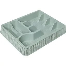 Лоток для столовых приборов Stars Plast 37.7х30х5 см серый (94064/сір)