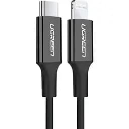 Кабель Ugreen USB 2.0 Type-C M-Lightning M, 2 м, 3A, Nickel Plating ABS Shell Чорний, US171
